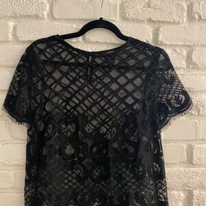 Forever 21 Black Lace Blouse